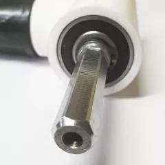 Адаптер для установки ледового шнека на шуруповерт, вал на подшипниках